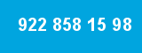 922 858 15 98 922 858 15 98